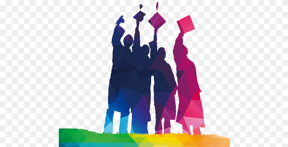 Silhouette Graduation, People, Person, Purple, Adult Free Png Download