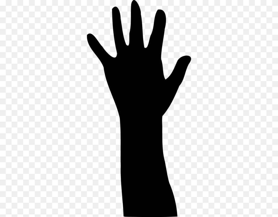 Silhouette Hand Can Stock Photo, Gray Free Transparent Png