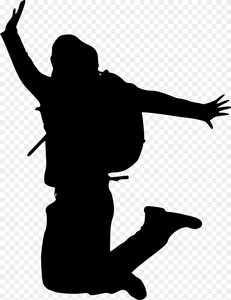 Silhouette Happy, Adult, Male, Man, Person Free Png Download