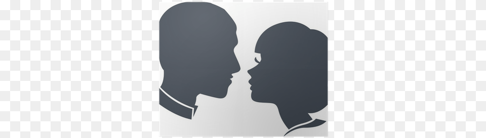 Silhouette Head Couples, Person, Face, Adult, Female Free Transparent Png
