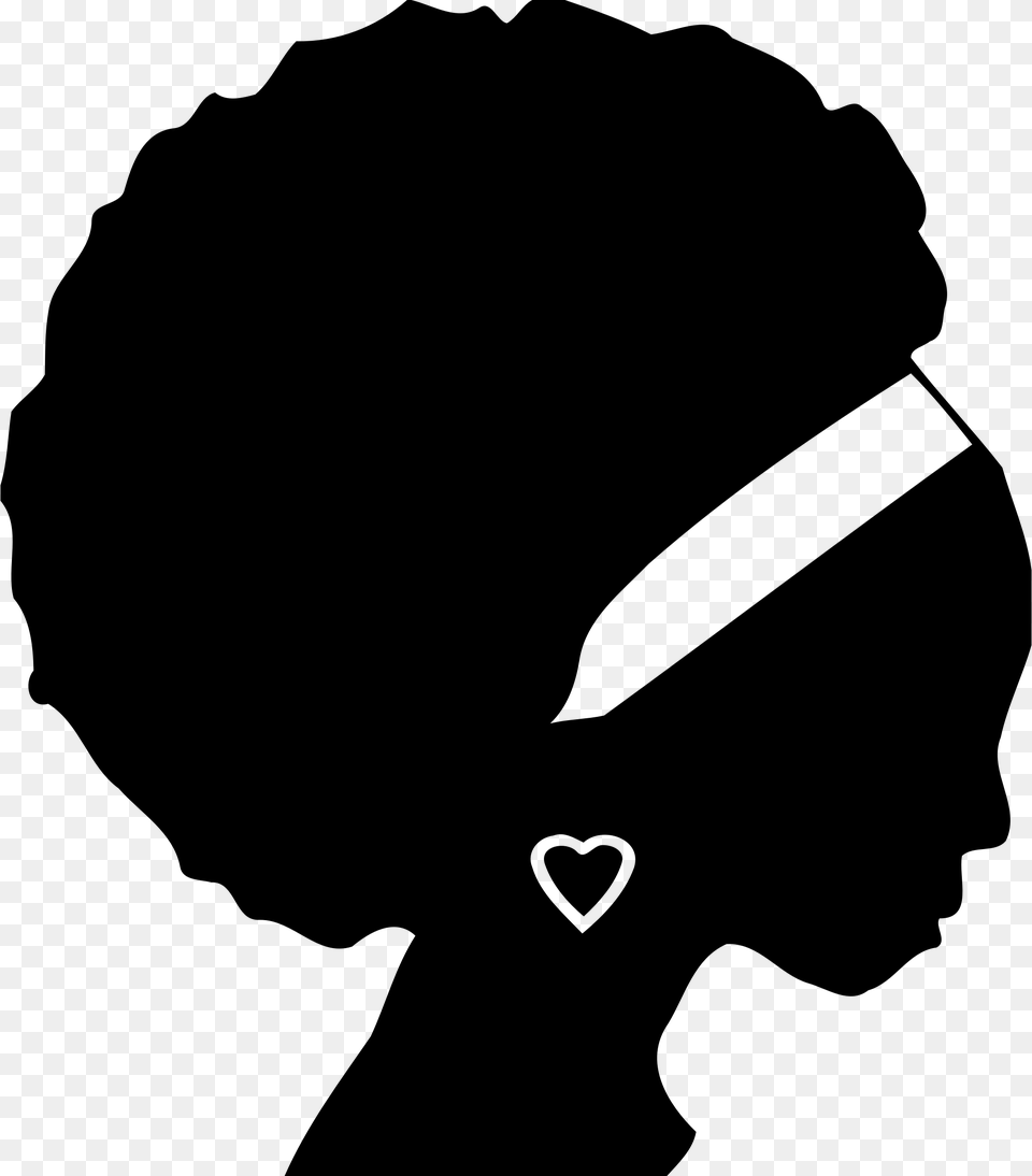 Silhouette Heads Clipart, Gray Free Png