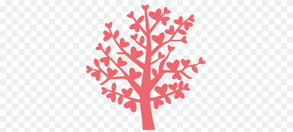 Silhouette Heart Tree Cute Valentines Day Clipart, Leaf, Plant, Nature, Outdoors Free Transparent Png