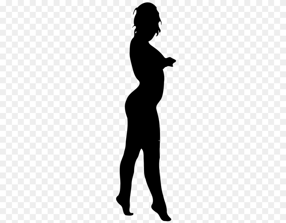 Silhouette Human Body Female Body Shape Woman, Gray Png Image