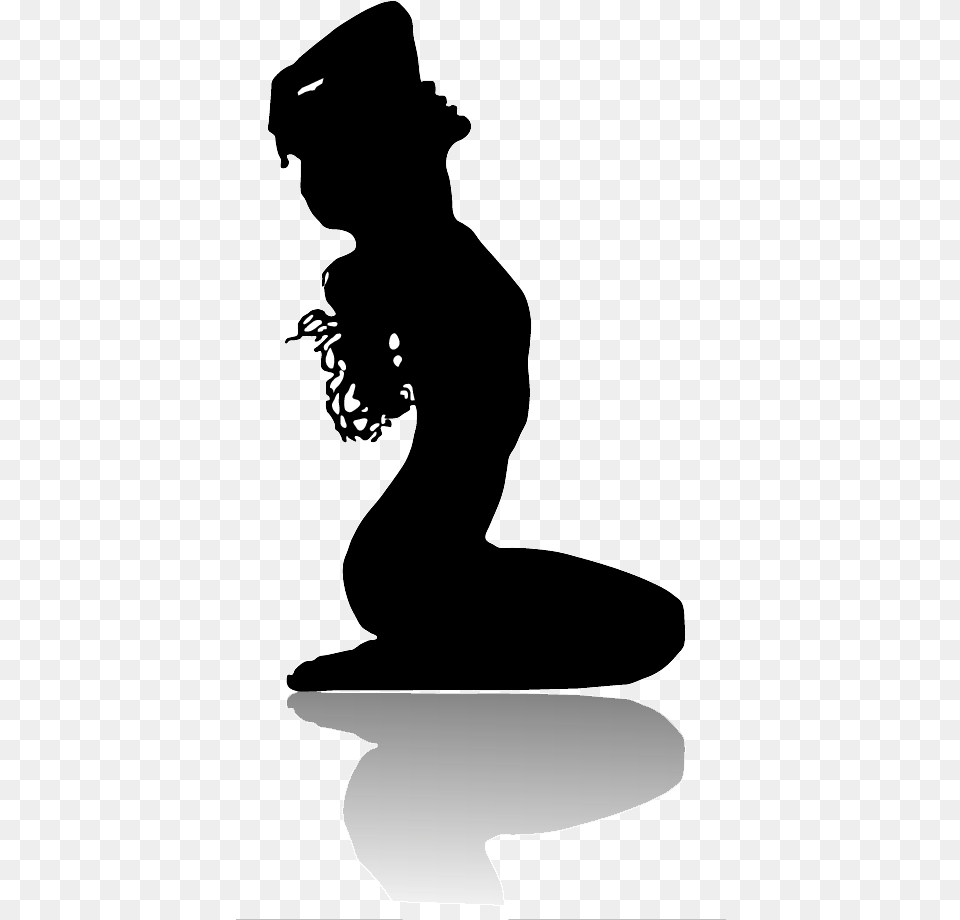 Silhouette King Amp Duck Woman King Duck, Kneeling, Person, Stencil, Adult Png