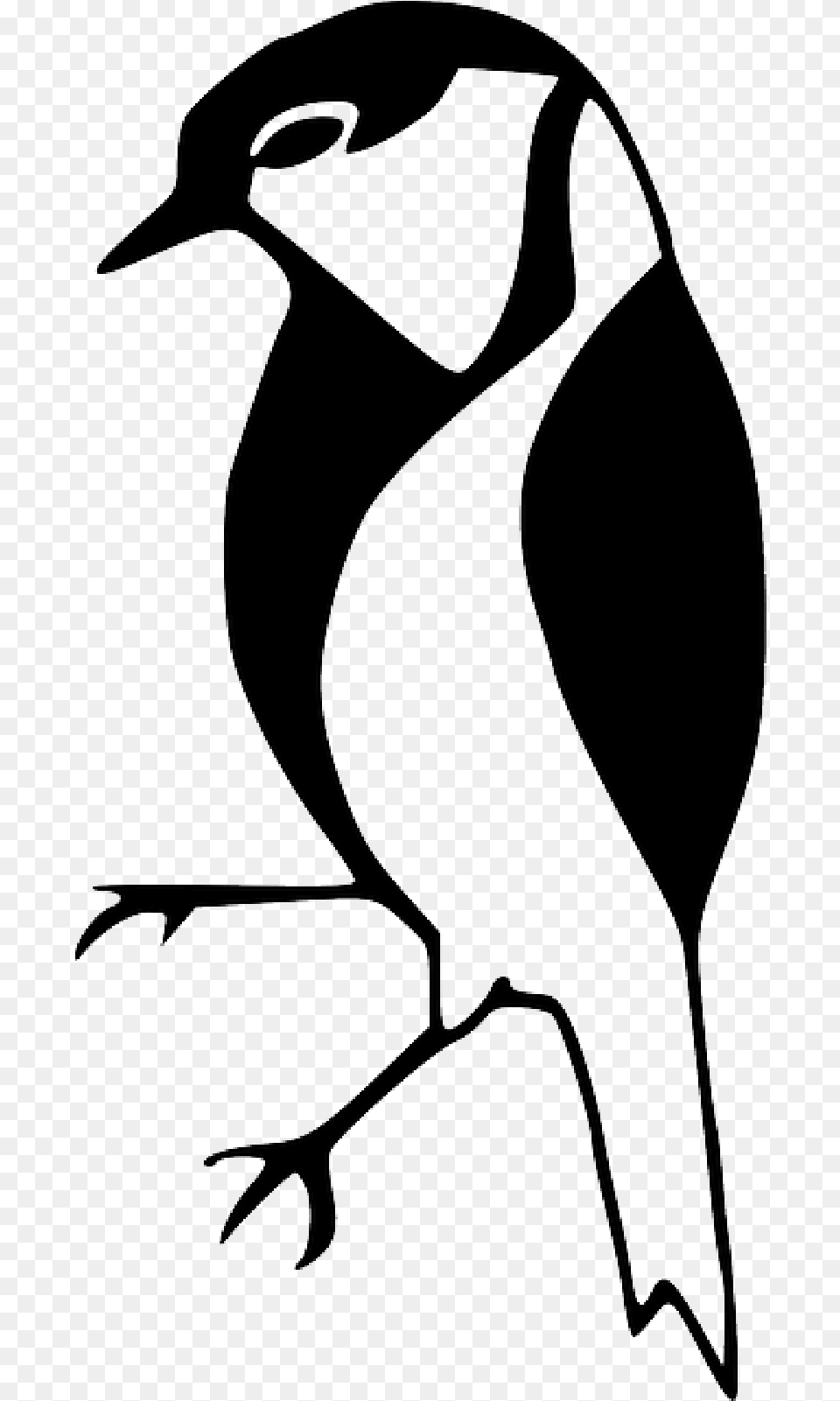 Silhouette Little Bird Wings Beak Feathers Black And White Image Bird, Bow, Weapon, Animal Free Transparent Png