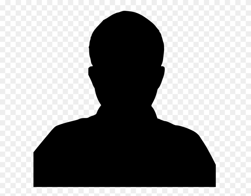 Silhouette Man Drawing Male, Gray Free Png