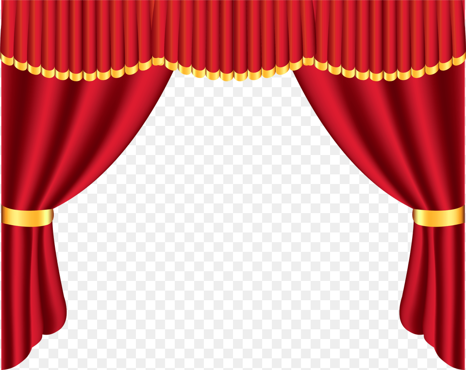 Silhouette Man Opening Stage Curtain Clipart Amp Clip Stage Curtains Clipart, Indoors, Theater Free Transparent Png