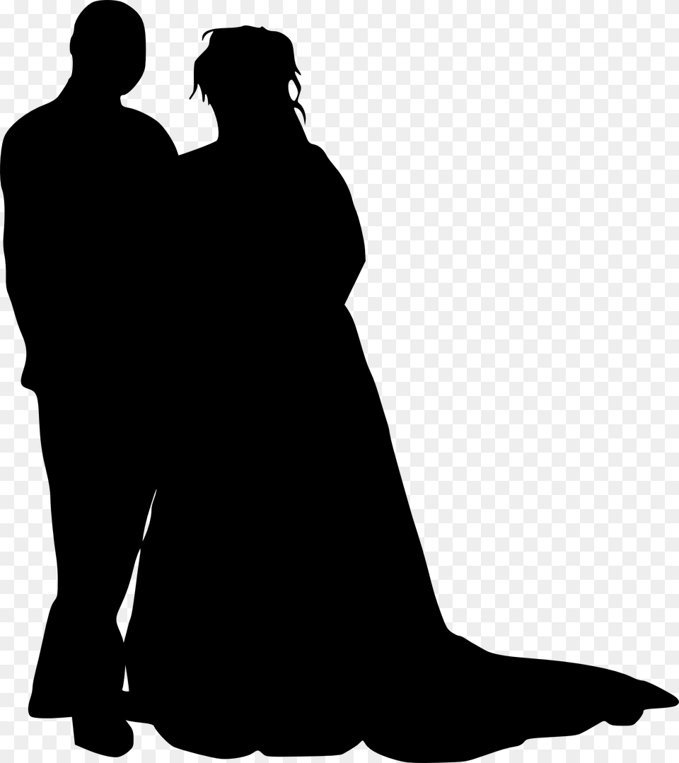 Silhouette Muslimah Bride, Adult, Female, Person, Wedding Free Transparent Png