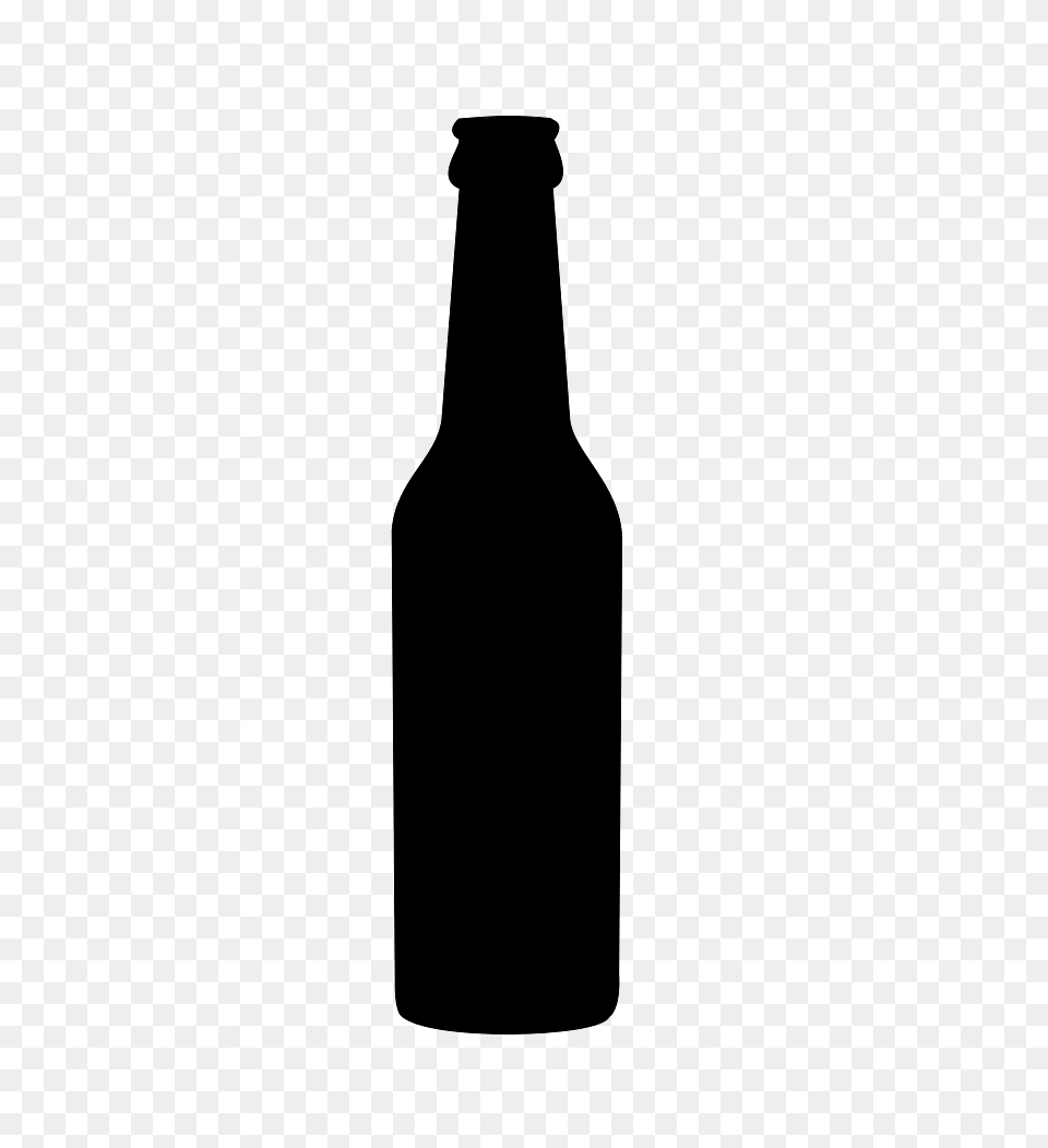 Silhouette Of A Bottle, Alcohol, Beer, Beer Bottle, Beverage Free Transparent Png