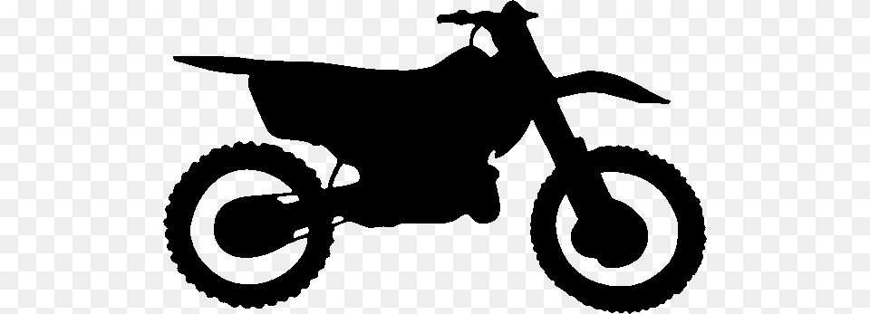 Silhouette Of A Dirt Bike, Motorcycle, Transportation, Vehicle, Machine Png Image