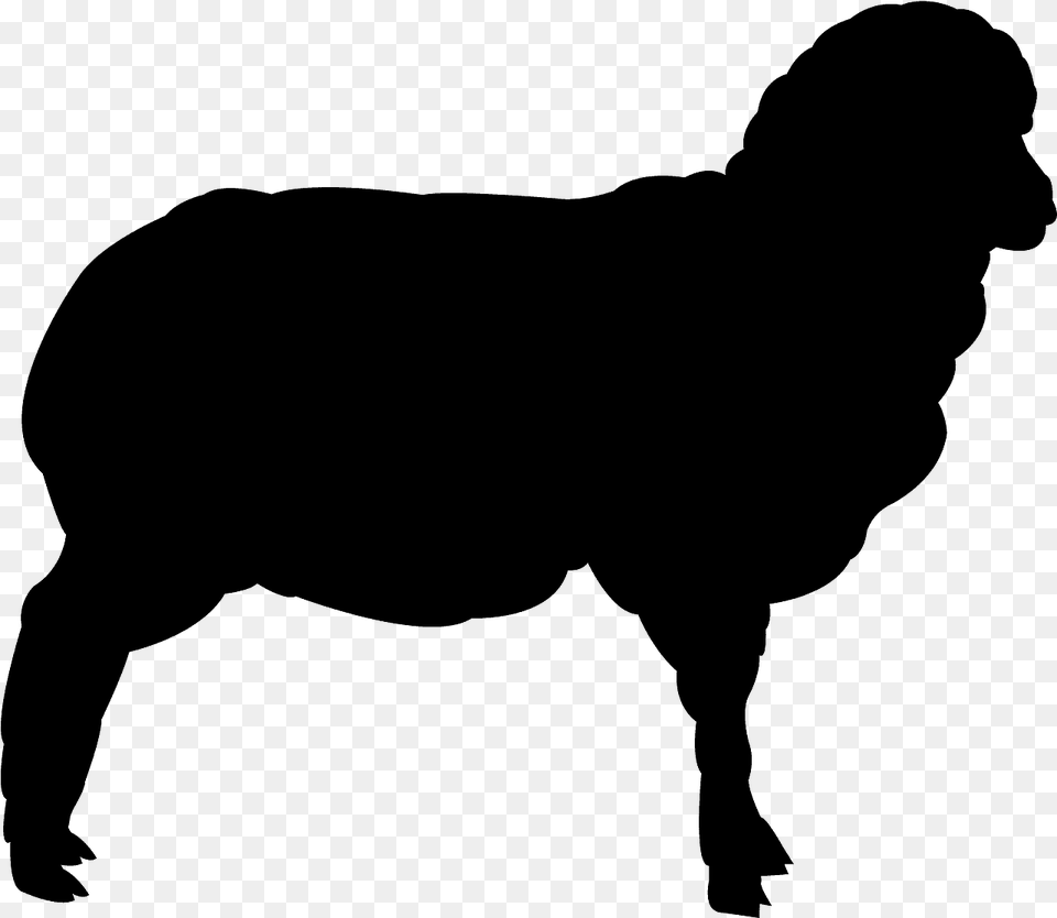 Silhouette Of A Donkey, Gray Free Png Download