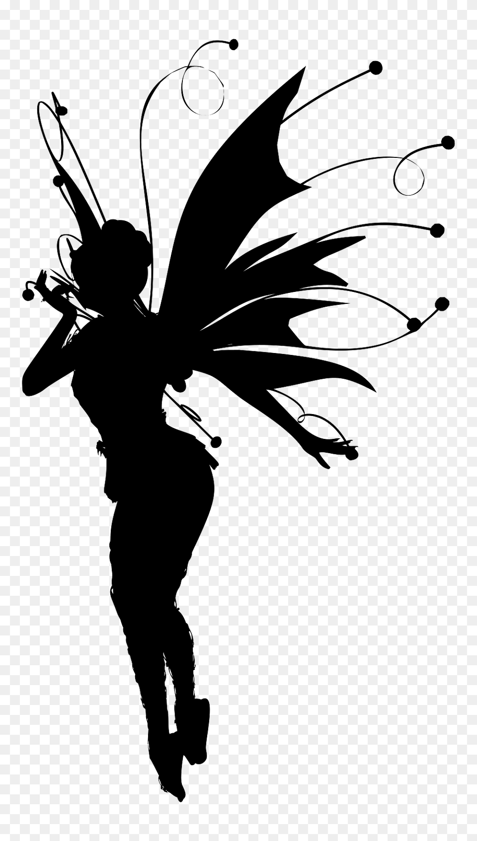 Silhouette Of A Fairy, Adult, Male, Man, Person Free Transparent Png