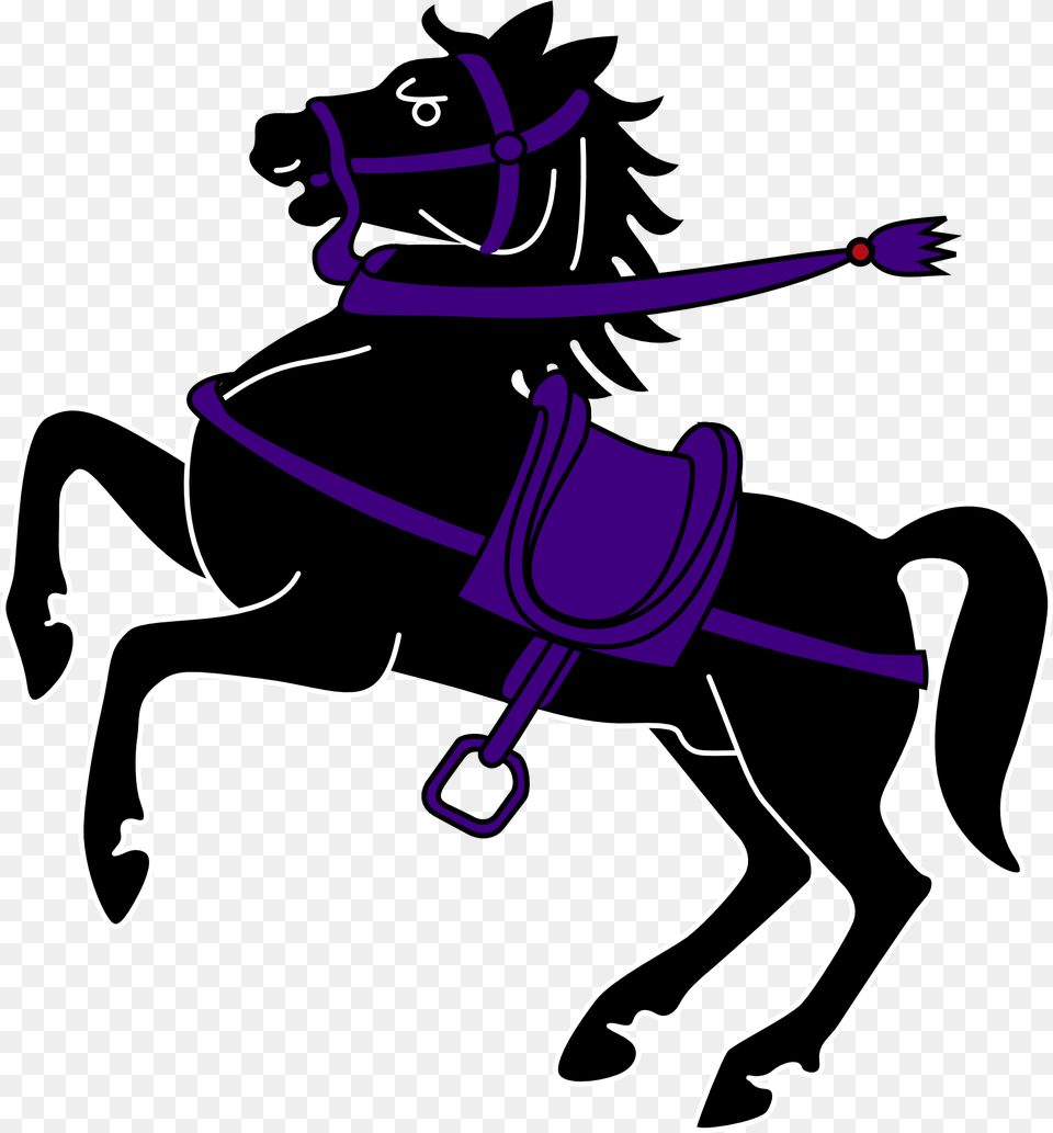 Silhouette Of A Horse With Saddle Fc Seuzach, People, Person, Clothing, Hat Free Png Download