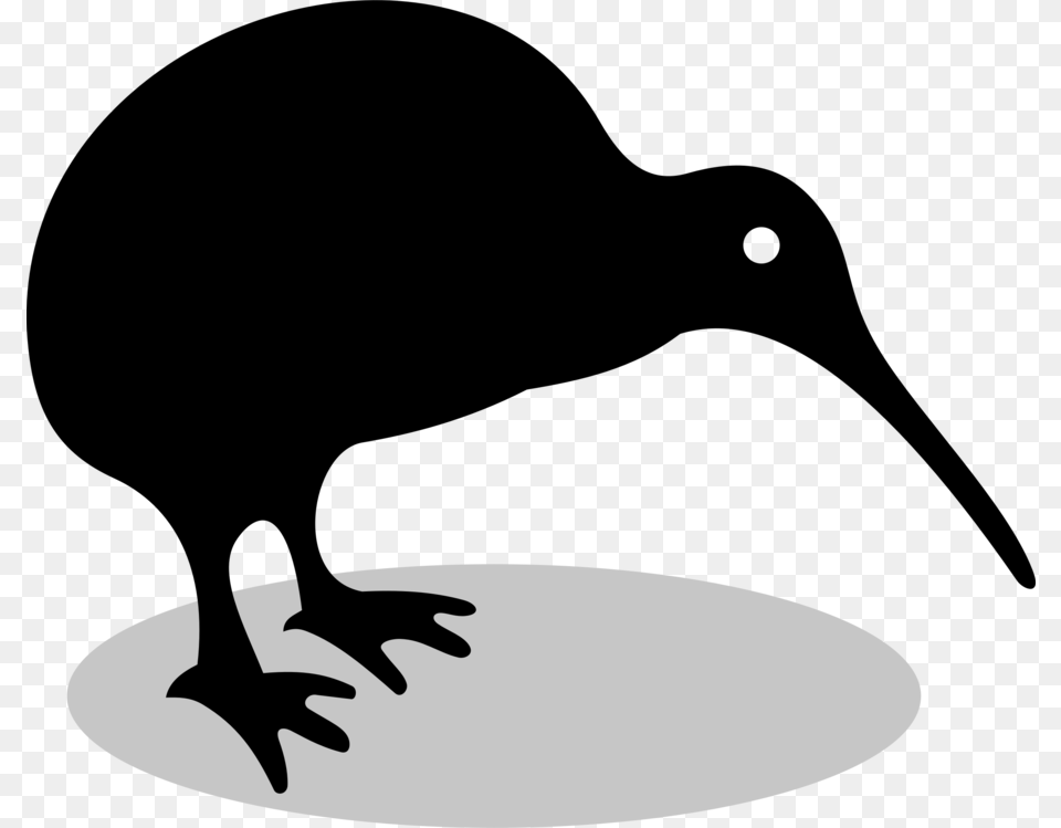 Silhouette Of A Kiwi Bird New Zealand Kiwi Sign, Electronics, Hardware, Stencil, Animal Free Transparent Png