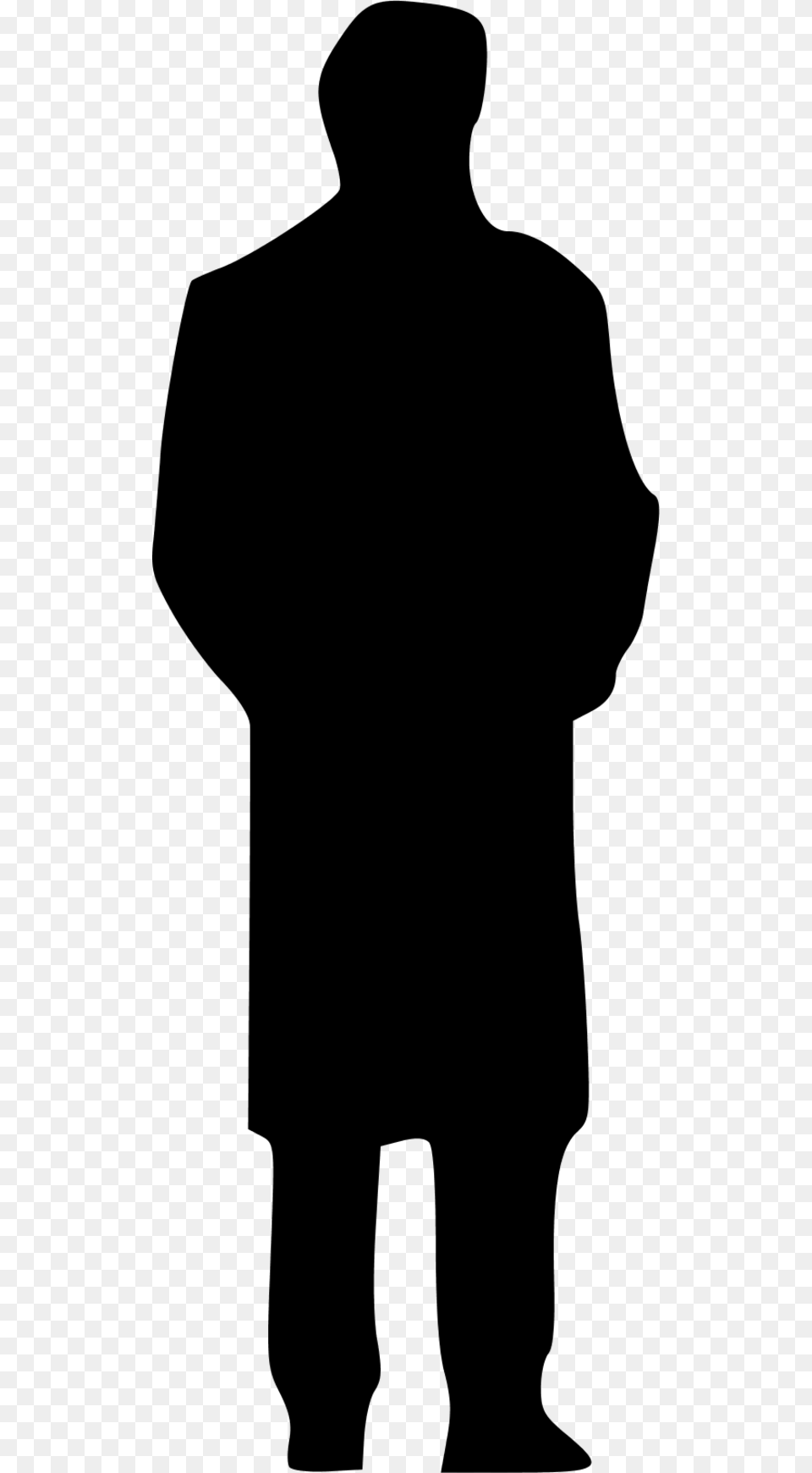 Silhouette Of A Man, Gray Free Png