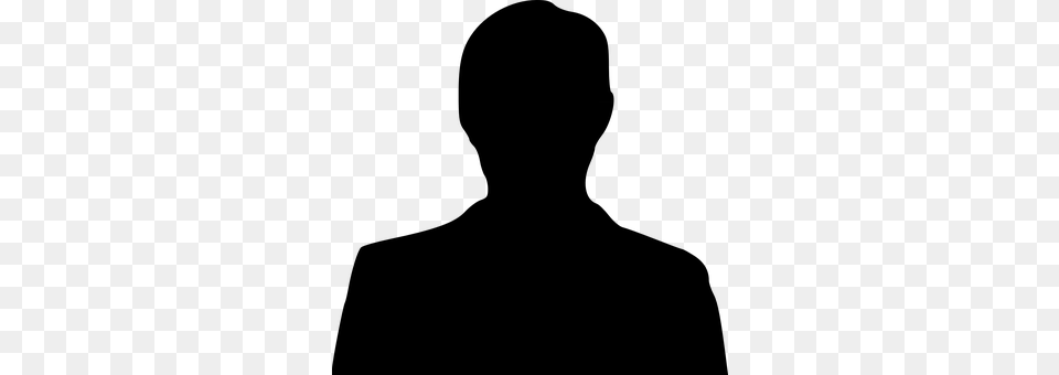 Silhouette Of A Man Gray Free Png Download