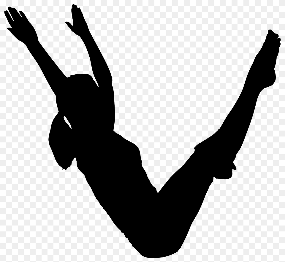 Silhouette Of A Pilates Position, Dancing, Leisure Activities, Person Png