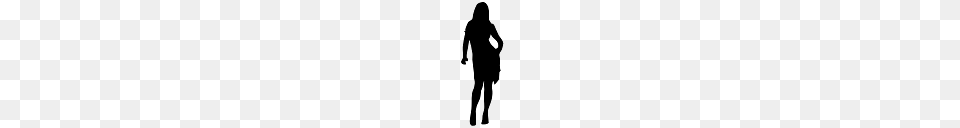 Silhouette Of A Posing Young Woman, Person, Walking, Adult, Male Png Image