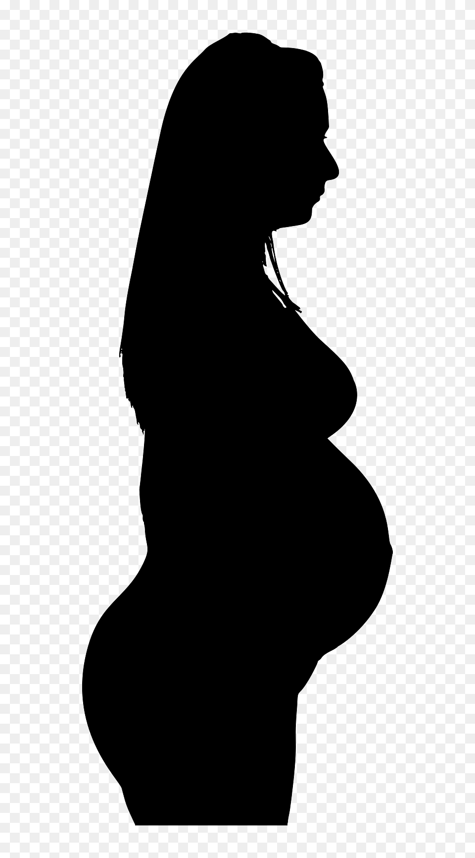 Silhouette Of A Pregnant Woman, Adult, Female, Person, Face Png