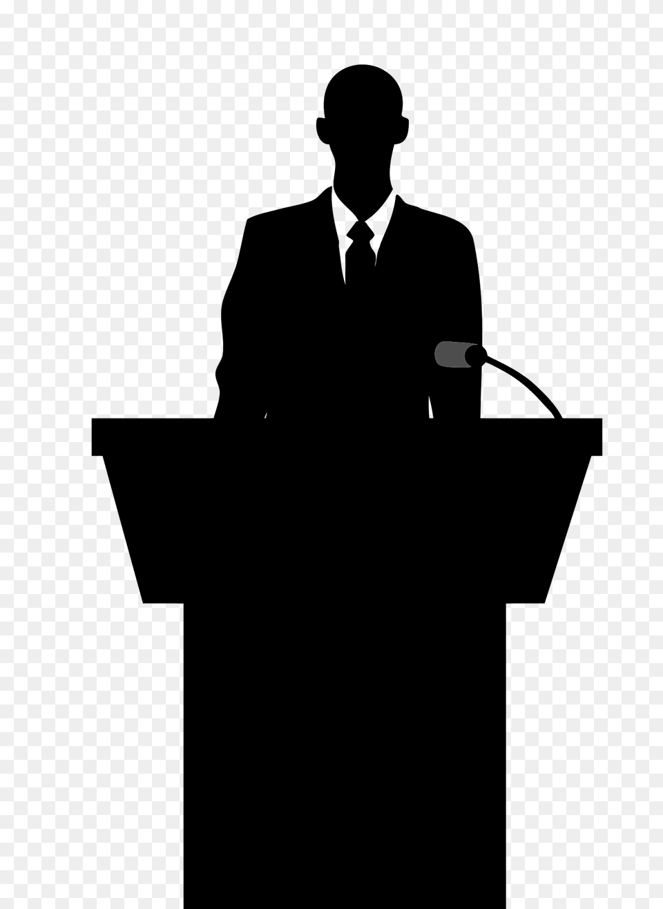 Silhouette Of A Speaker, Crowd, Person, Audience, Adult Free Png