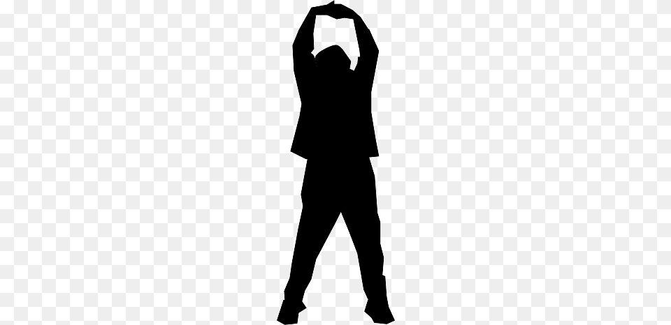 Silhouette Of A Stretching Man, Pants, Clothing, Person, Adult Free Png