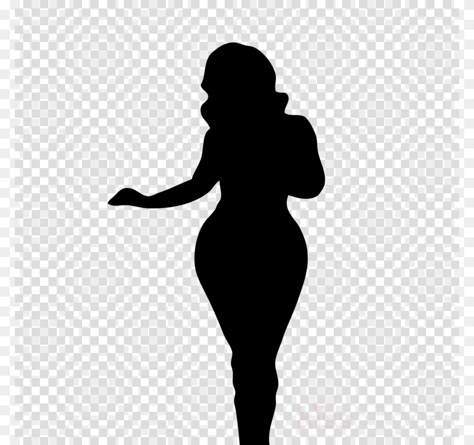 Silhouette Of A Thick Woman Clipart Woman Standing Trump, Adult, Female, Person Free Png