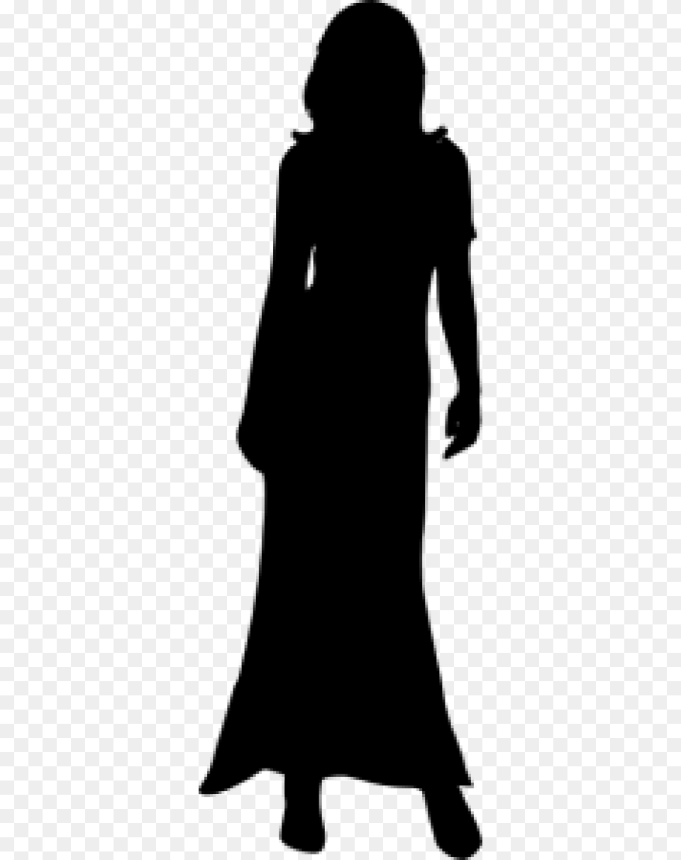 Silhouette Of A Woman, Gray Png Image