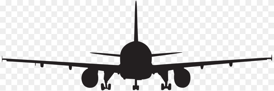 Silhouette Of Airplane Silhouette Transparent Background Airplane Clipart, Cross, Symbol Free Png
