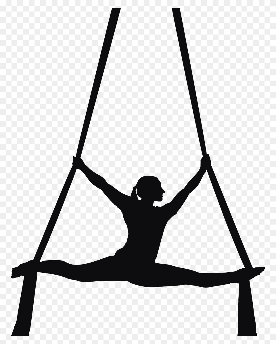 Silhouette Of An Aerial Performer, Person, Bow, Weapon, Head Free Transparent Png