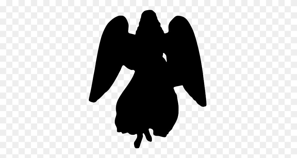 Silhouette Of An Angel In Heaven, Person Png Image