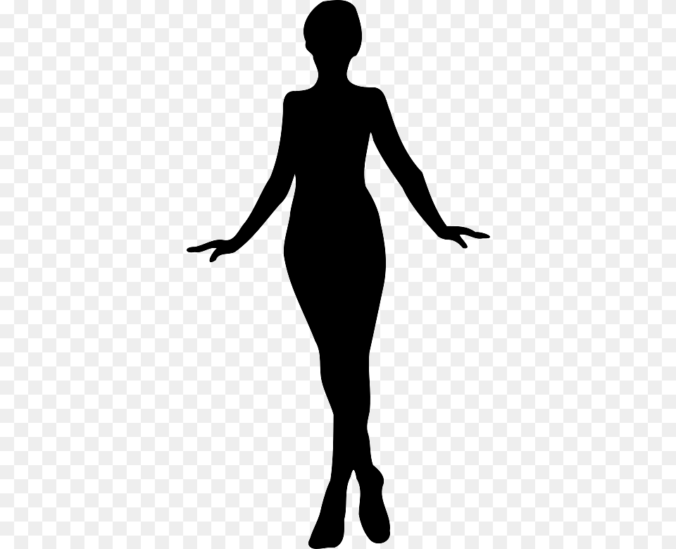 Silhouette Of An Elegant Woman, Adult, Female, Person, Dancing Free Png Download