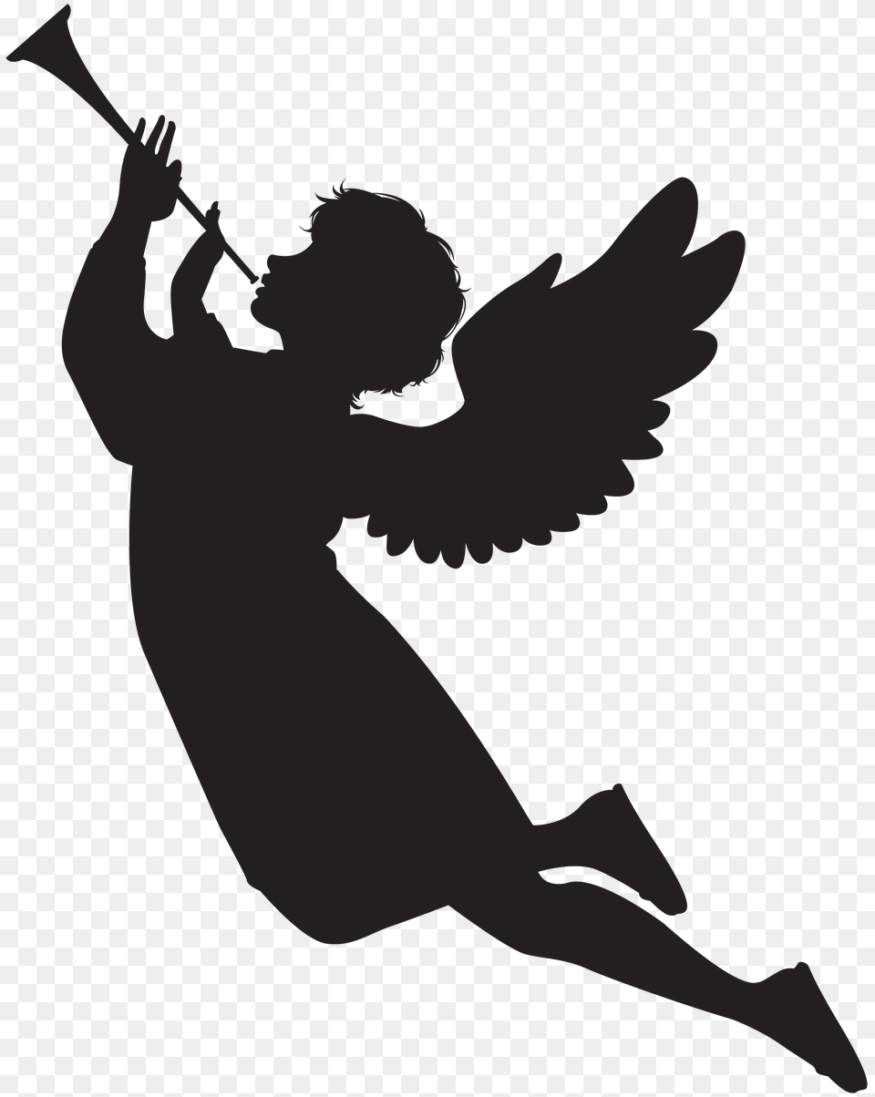 Silhouette Of Angel Clipart, Lighting Free Png