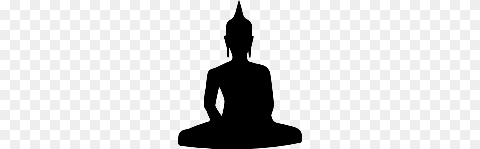 Silhouette Of Buddha Sitting Clip Art Templates, Adult, Male, Man, Person Free Png Download