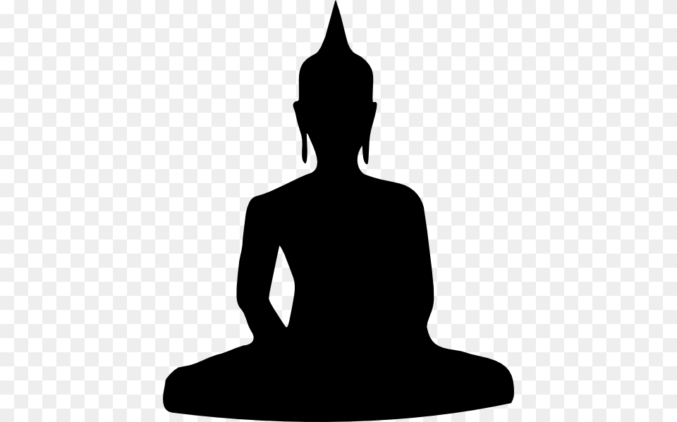 Silhouette Of Buddha Sitting Clip Art Vector, Adult, Female, Person, Woman Free Png
