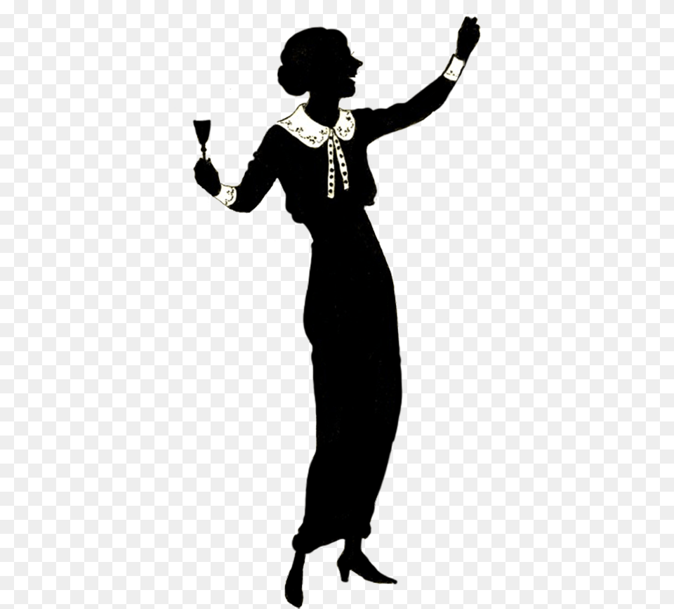 Silhouette Of Celebrating Woman Woman Teacher Silhouette Transparent, Accessories, Jewelry, Necklace, Person Png