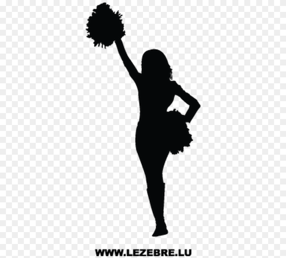Silhouette Of Cheerleader Dancing, Leisure Activities, Person, Accessories, Jewelry Free Transparent Png