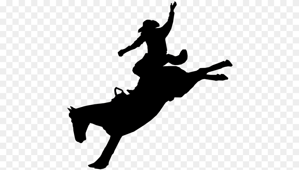 Silhouette Of Cowboy Riding A Horse Highwayman On A Horse, Dancing, Leisure Activities, Person Png Image