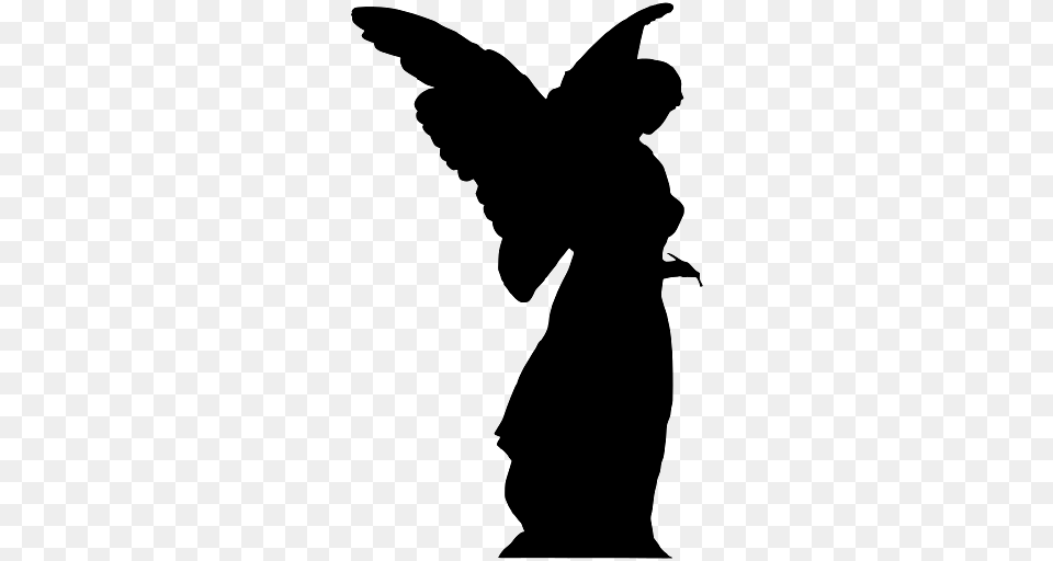Silhouette Of Female Angel, Person Free Transparent Png