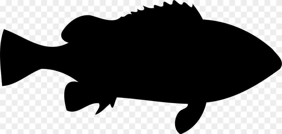 Silhouette Of Fish Clipart Clip Art Images, Gray Free Png Download