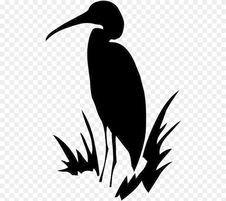 Silhouette Of Flying Eagle Heron Silhouette Black And White Clip Art Of A Flying Crane, Animal, Bird, Waterfowl, Bow Free Png Download