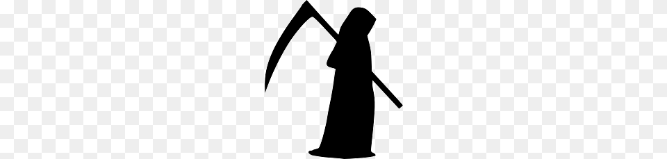 Silhouette Of Grim Reaper, Device, Adult, Female, Person Free Png Download