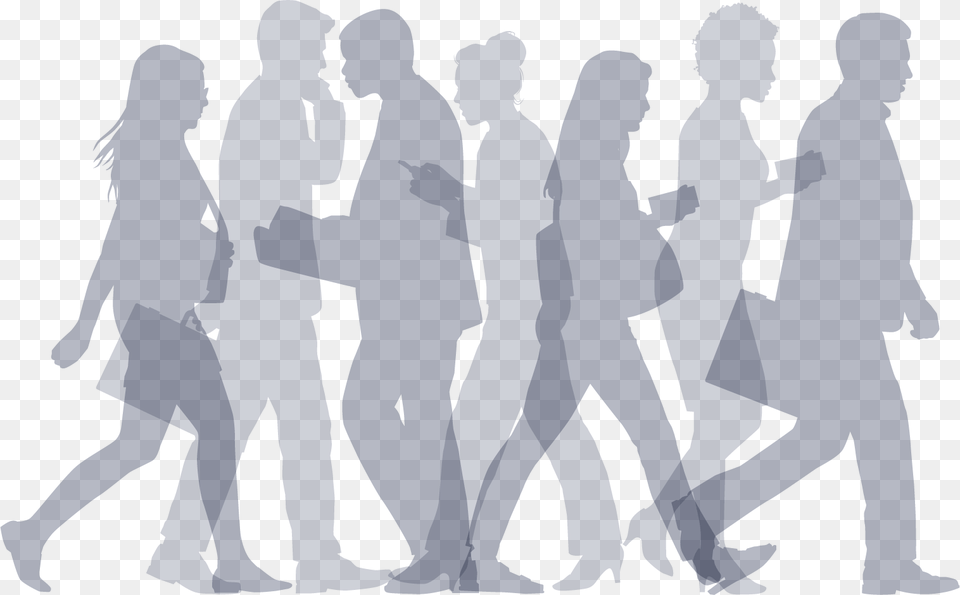 Silhouette Of Group Of People Transparent, Person, Adult, Walking, Man Free Png
