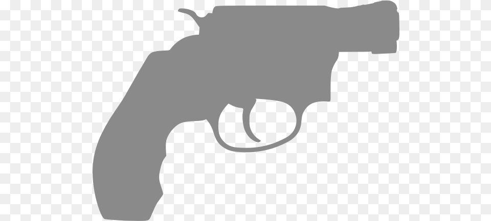 Silhouette Of Gun Revolver Pistol Silhouette, Firearm, Handgun, Weapon, Smoke Pipe Free Transparent Png