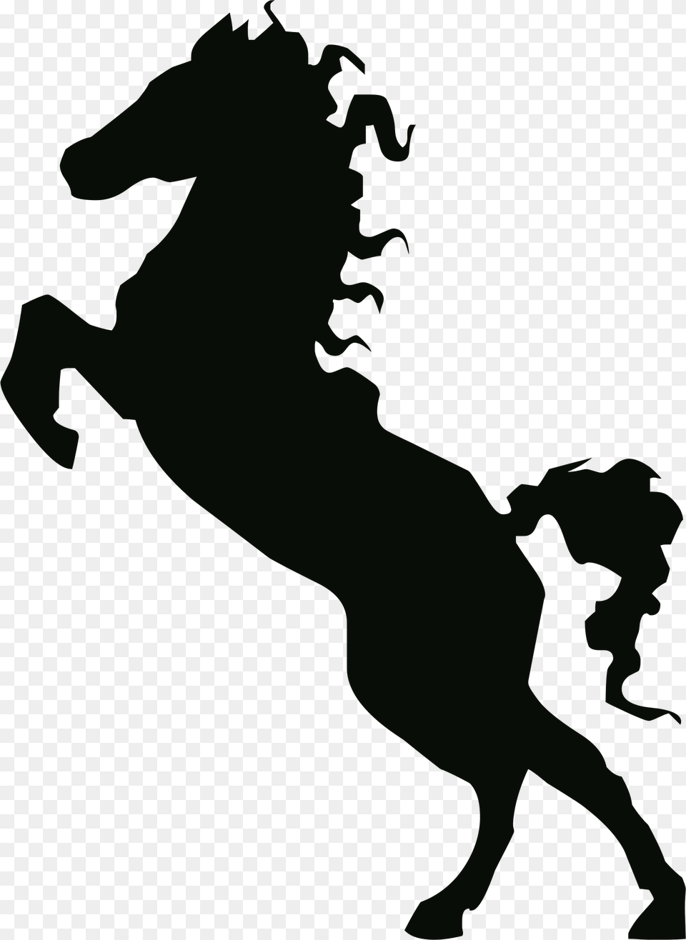Silhouette Of Horse Rearing, Animal, Mammal, Person Free Transparent Png