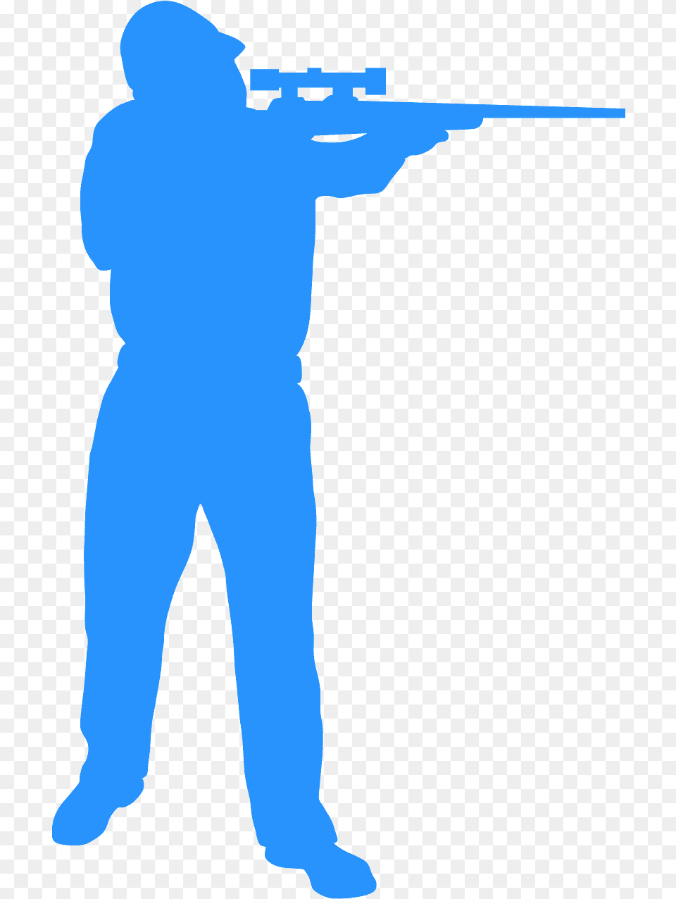 Silhouette Of Hunter Standing Up, Weapon, Rifle, Firearm, Gun Png