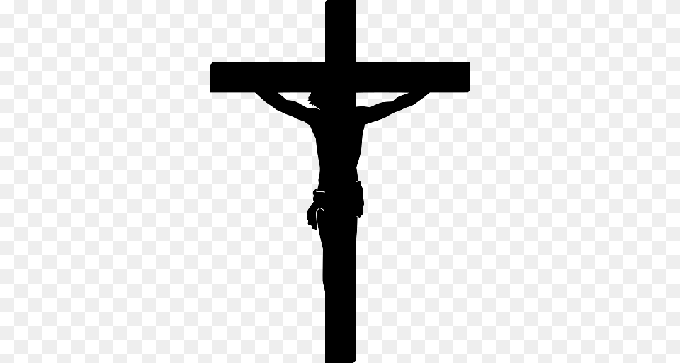 Silhouette Of Jesus On The Cross, Symbol, Crucifix Free Png Download