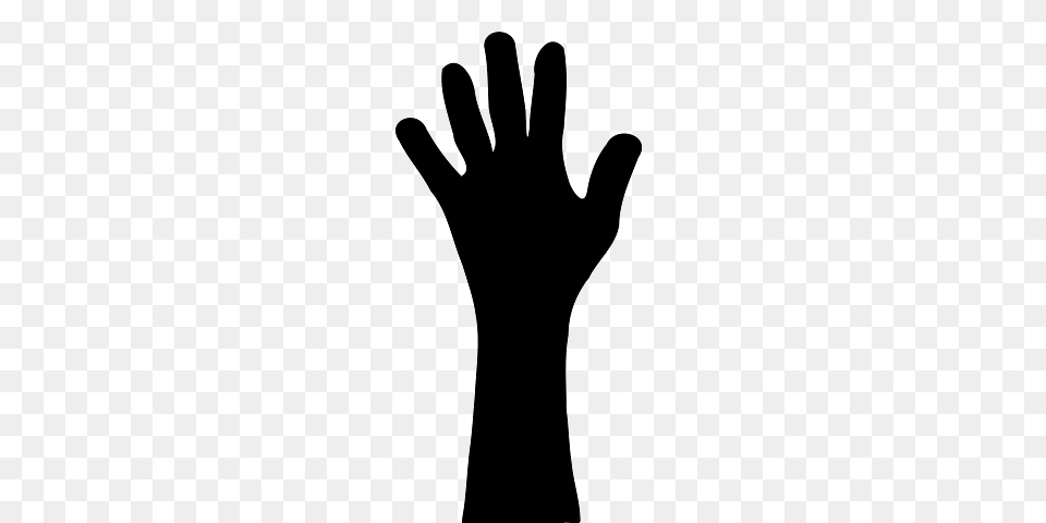 Silhouette Of Left Hand Up, Clothing, Glove, Body Part, Person Free Png Download