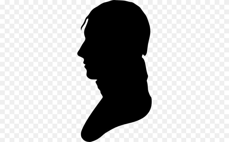 Silhouette Of Man Facing Left Clip Art, Adult, Female, Person, Woman Png Image