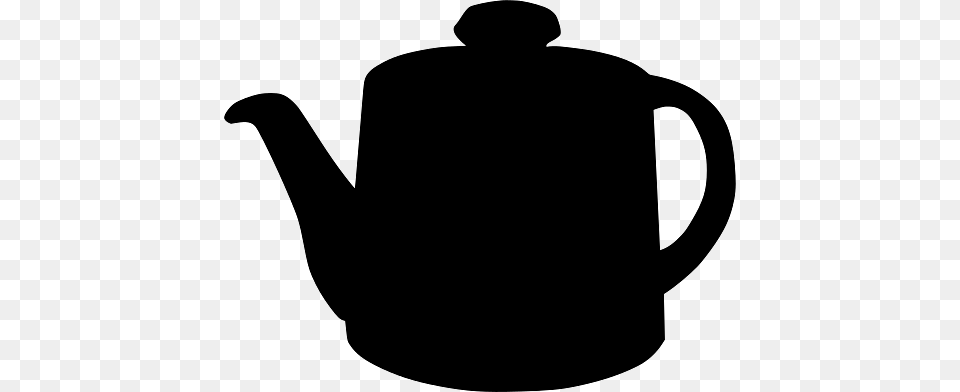 Silhouette Of Modern Tea Kettle, Cookware, Pot, Pottery, Teapot Free Png Download