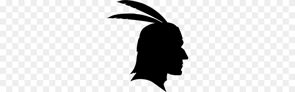 Silhouette Of Native American, Head, Person, Face, Body Part Free Transparent Png